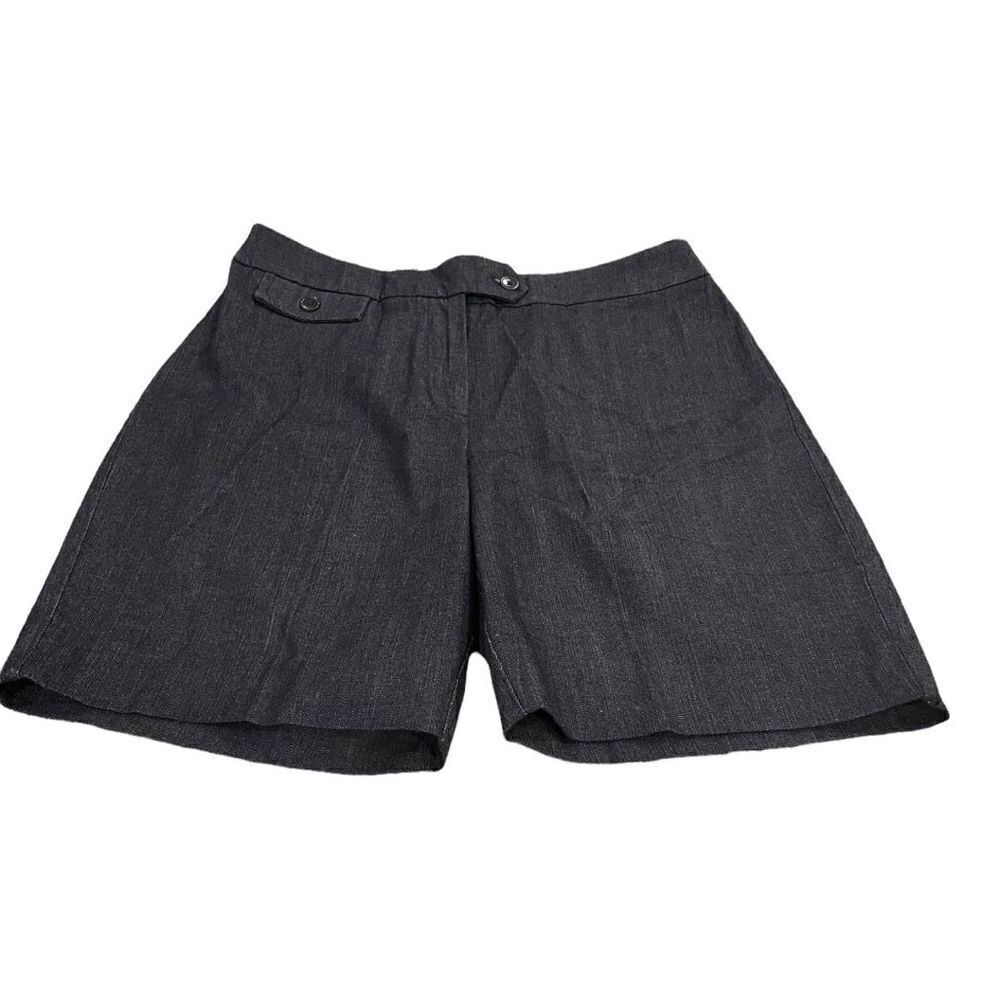 𝅺JENNIFER & GRACE BERMUDA SHORTS BLACK DENIM SIZE 10